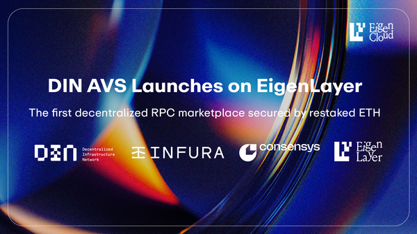 DIN AVS Launches on EigenLayer: Bringing Economic Security to Web3's RPC Infrastructure
